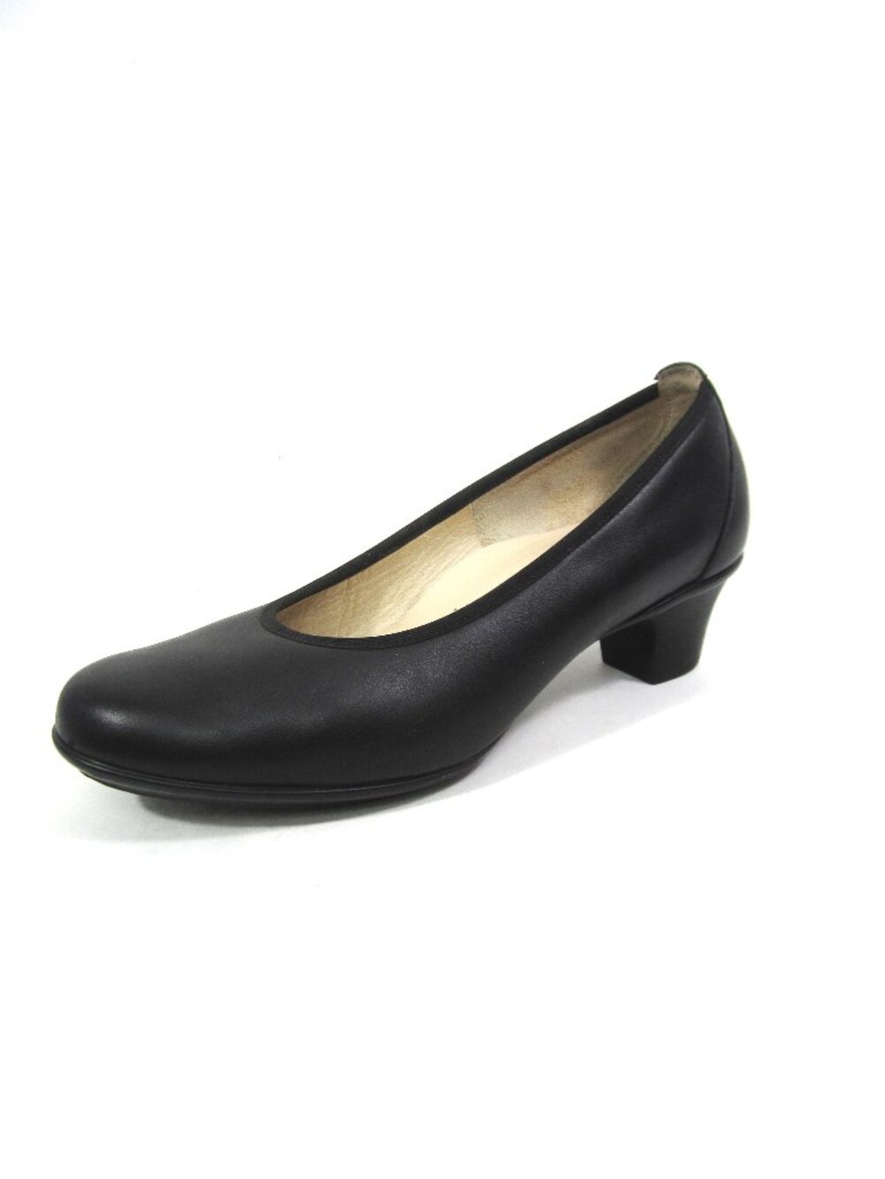SAS Milano EUC Size 8M Womens Pumps Heels Black Leather Tripad Tech